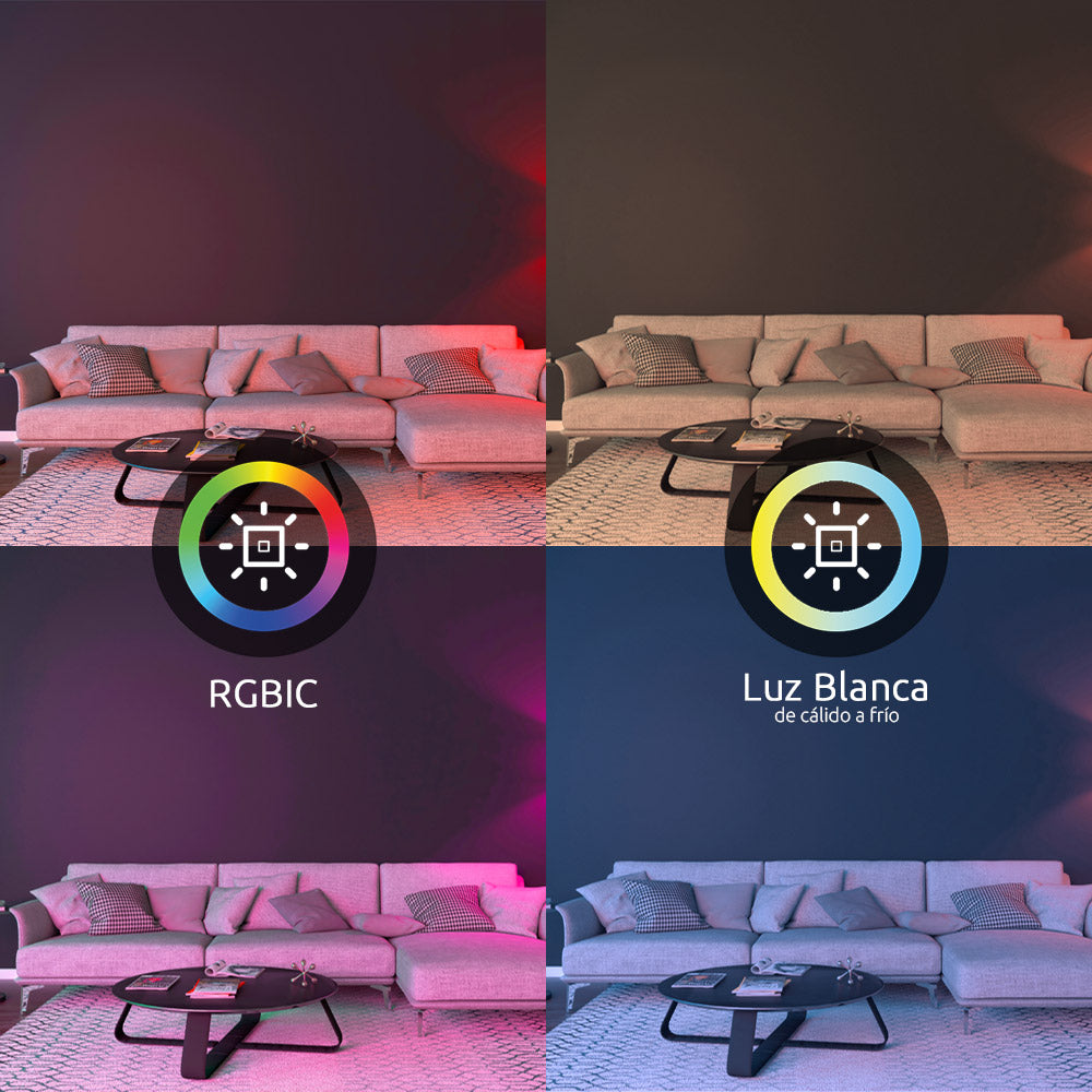 Lámpara LED inteligente de piso con conexión Wi-Fi