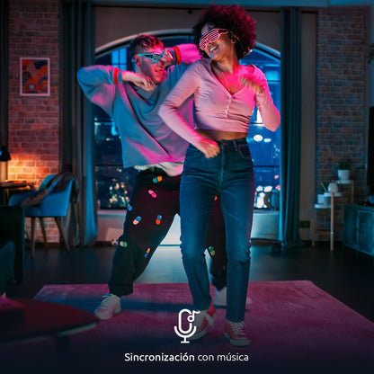 Lámpara LED inteligente de piso con conexión Wi-Fi